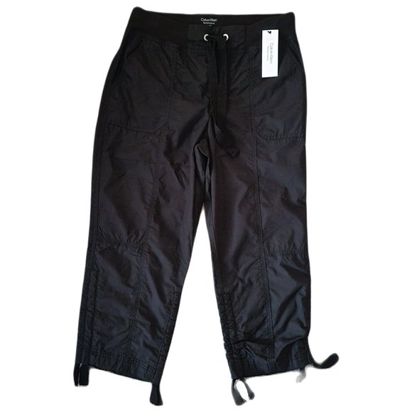 Calvin Klein Performance Capri Pant for Women Black Size XS NEW - Picture 1 of 6